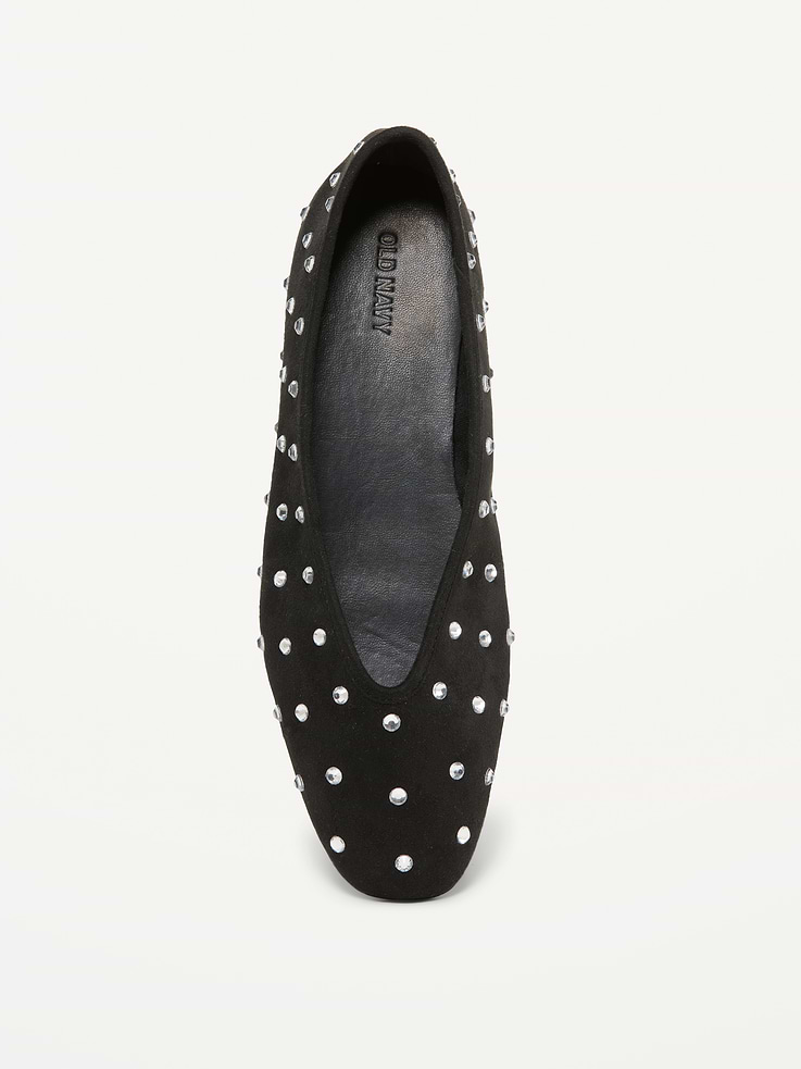 Image 2 of 5, V-Cut Ballet Flats