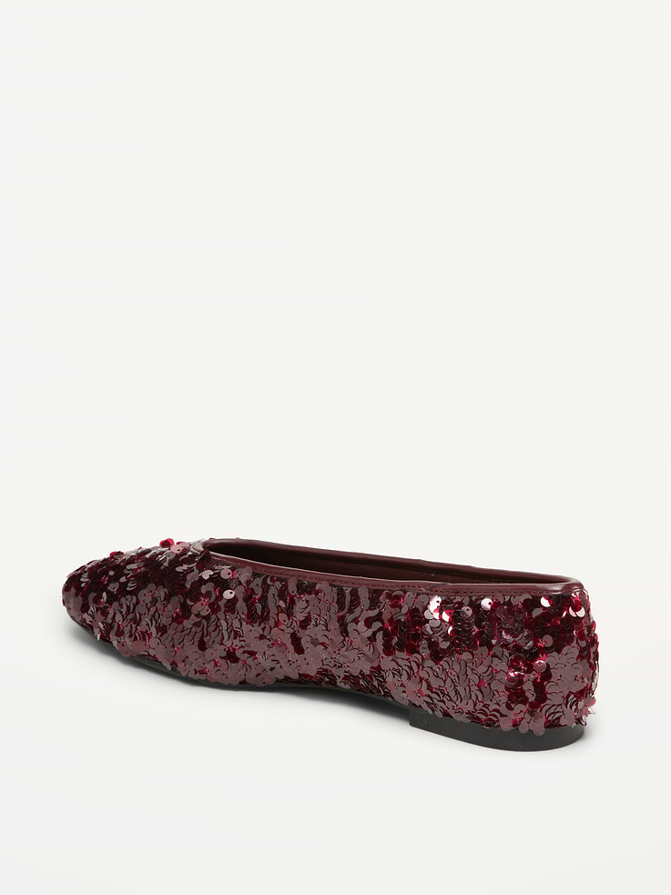 Image 5 de 5, Ballerines à paillettes à ouverture en V