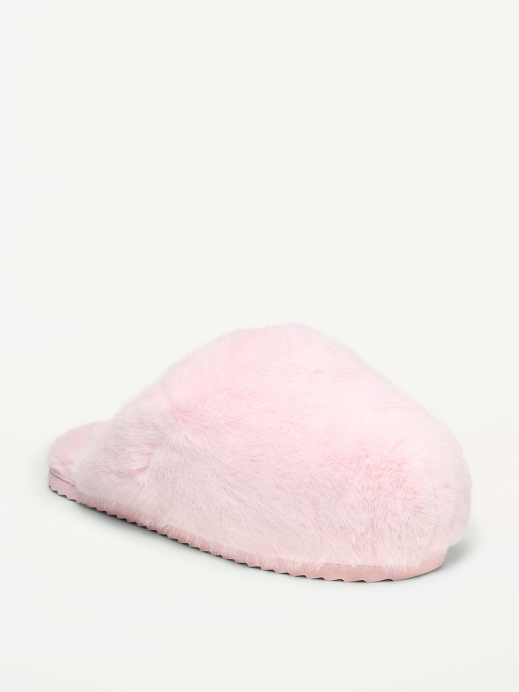 Image 1 of 4, faux fur upper, textured outsole, easy slip-on style, Product #1182019