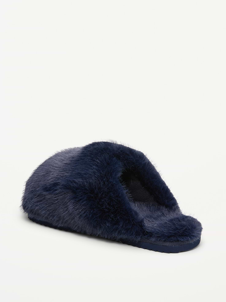 Image 4 of 4, Faux-Fur Slippers for Women