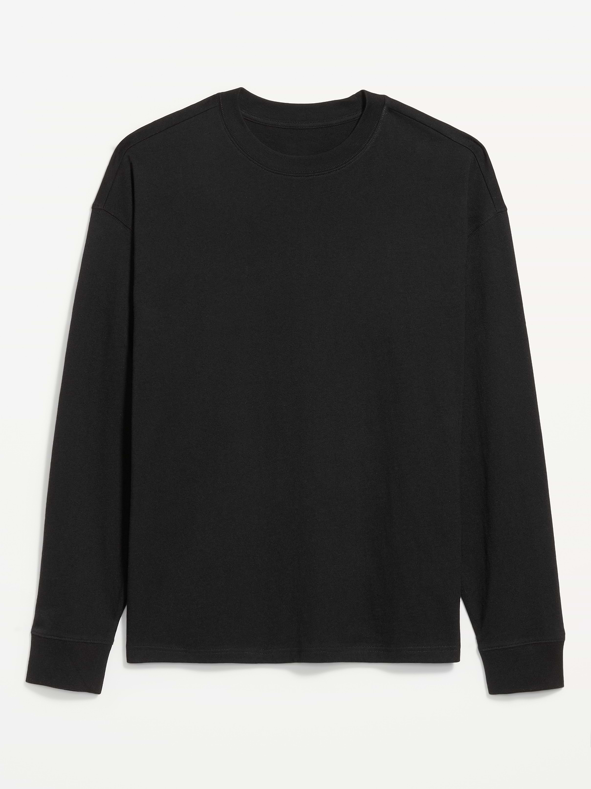 Image 1 of 2, rib-knit crew neck, long sleeves, Product #1181897