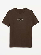 Image 1 of 2, rib-knit crew neck, short sleeves, graphic varies, Product #1182304