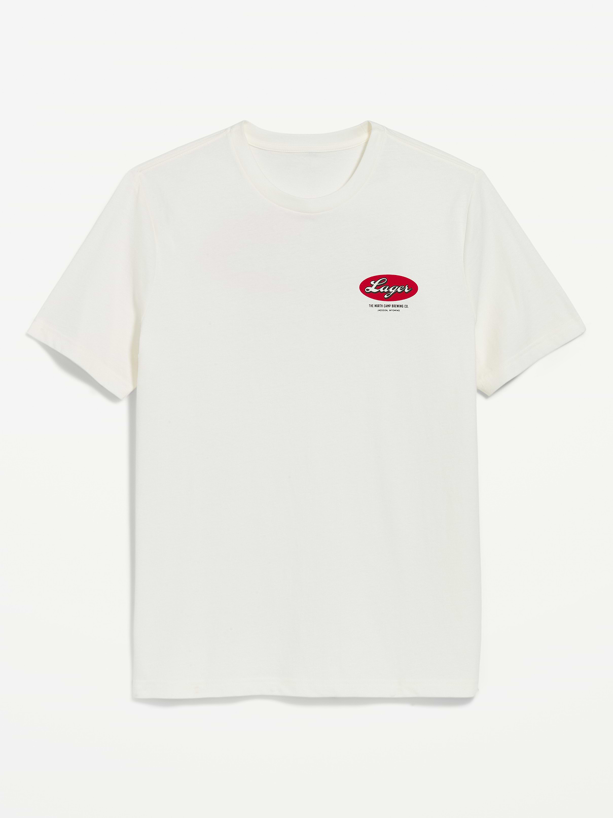 Image 1 of 2, rib-knit crew neck, short sleeves, graphic varies, Product #1182304