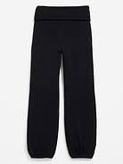 Image 1 of 4, Keep ‘em moving in Old Navy Sport's PowerChill: Soft, breathable cotton with stretch for all-day comfort., high-rise, elasticized fold-over waistband, elasticized bubble leg openings, 4-way stretch, online exclusive, Product #1183740