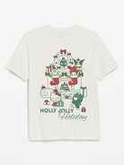 Image 1 of 2, rib-knit crew neck, short sleeves, licensed graphic at front, Product #1183937