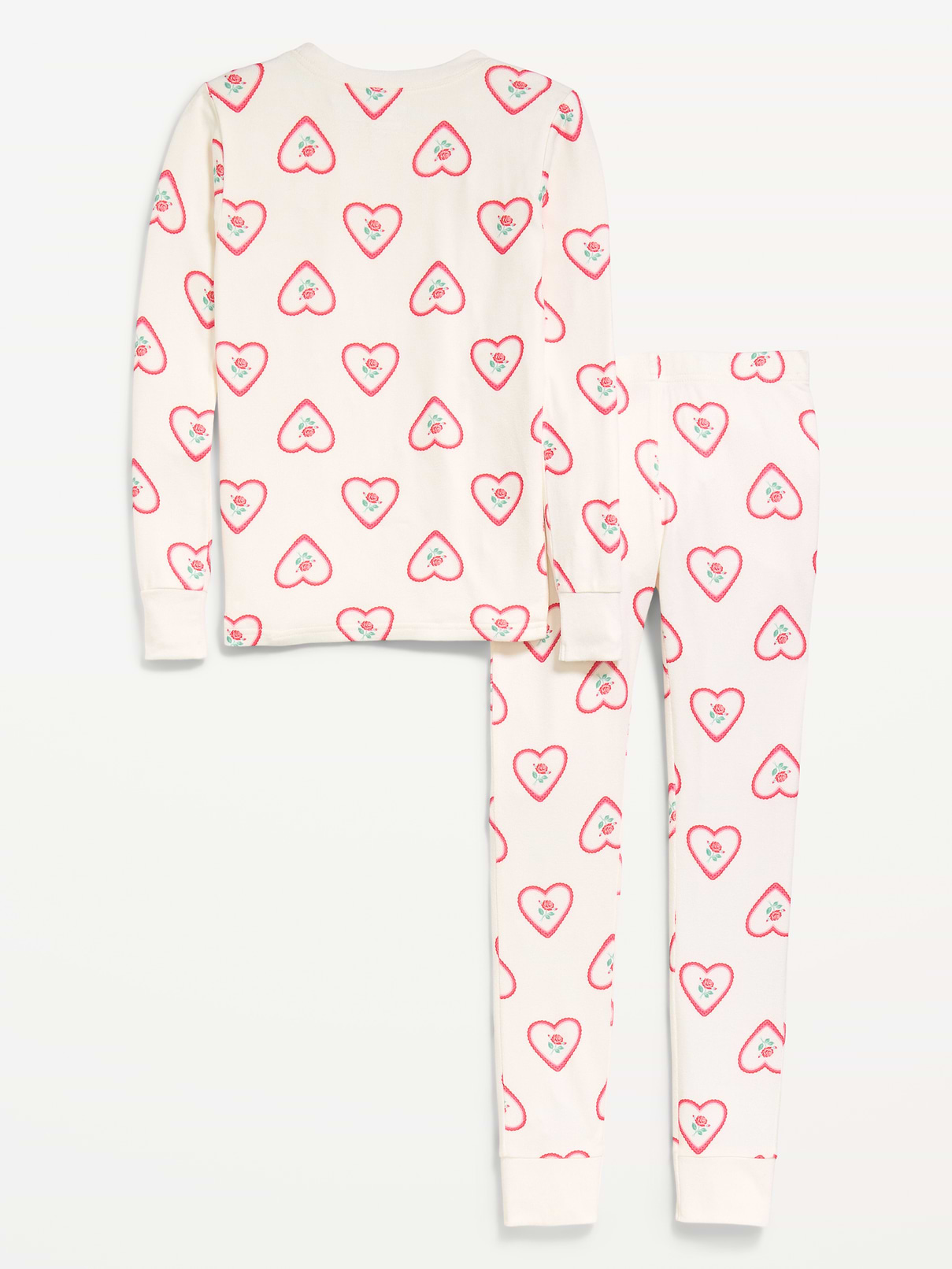 Image 2 of 2, Printed Snug-Fit Pajama Set for Girls