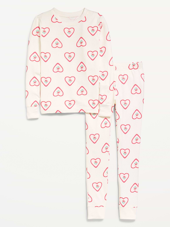 Printed Snug-Fit Pajama Set for Girls