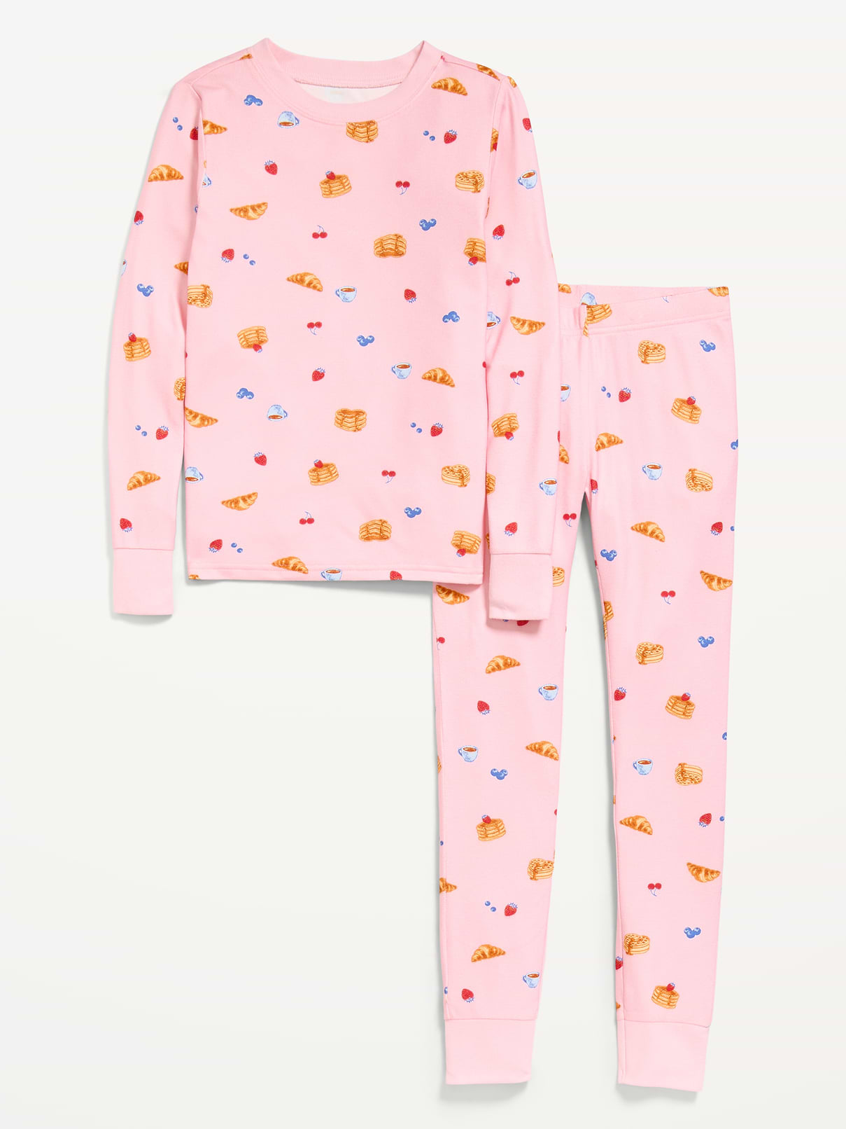 Image 1 of 1, crew neck, long sleeves, matching pajama pants, elasticized waistband, all-over print, Product #1184121