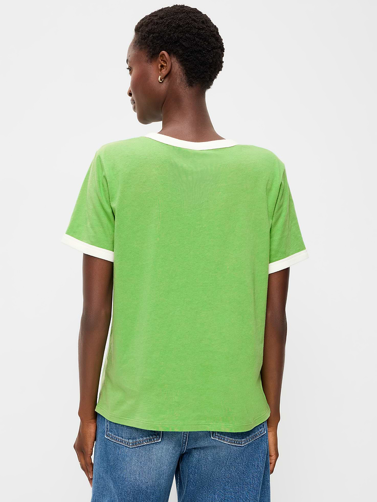 Image 2 of 8, EveryWear Crew-Neck Graphic Ringer T-Shirt