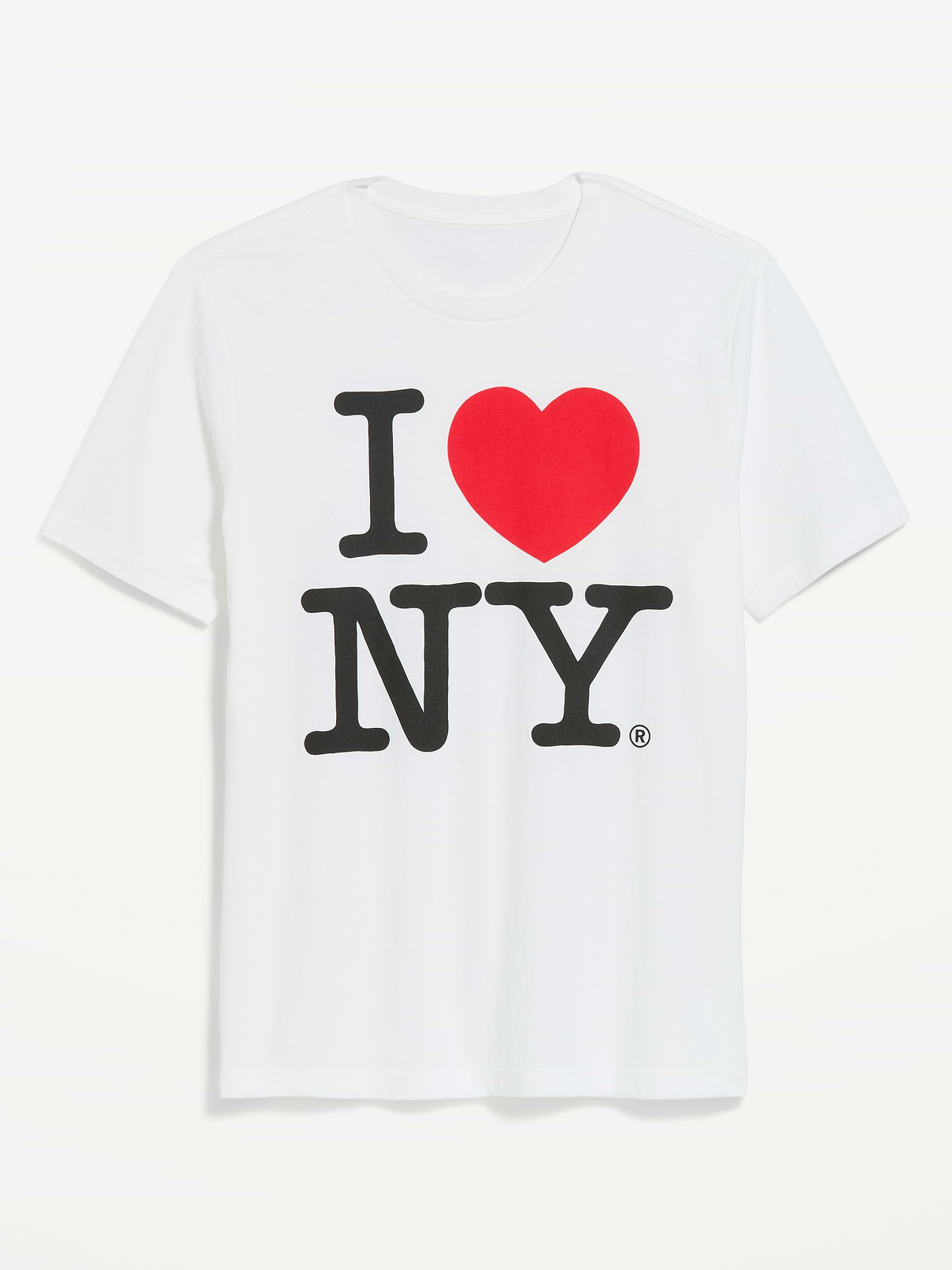Image 1 of 2, rib-knit crew neck, short sleeves, licensed graphic, Product #1183928