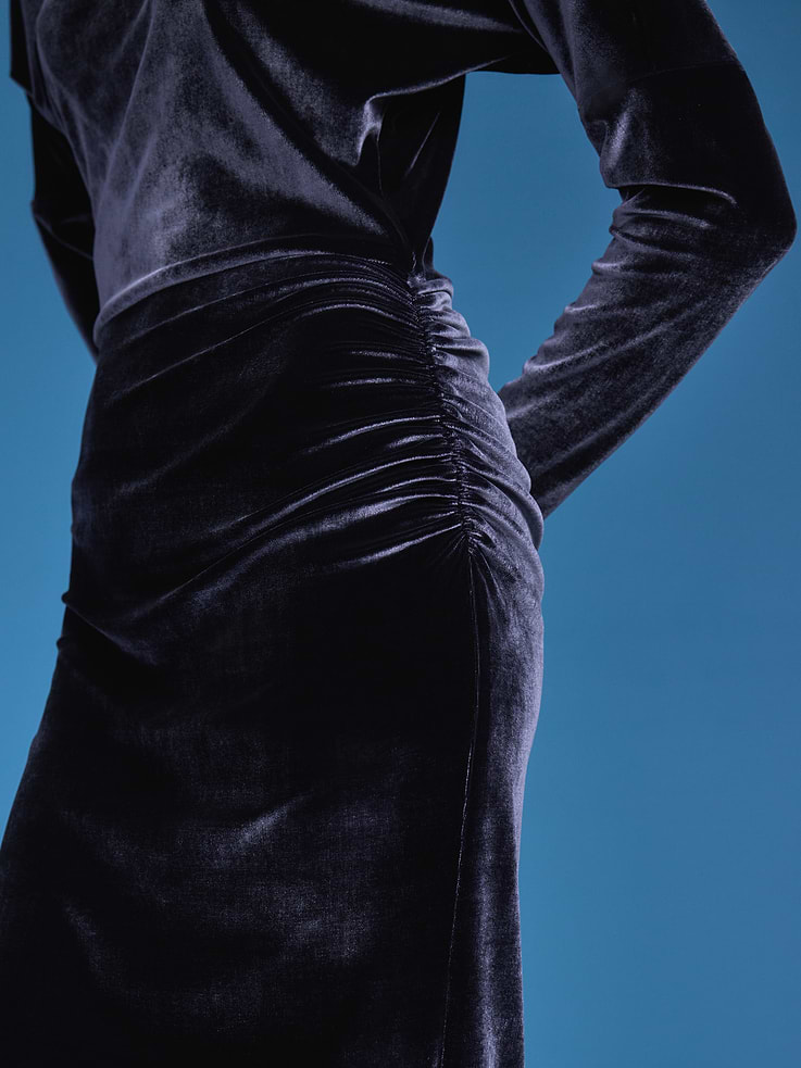 Image 7 of 8, Old Navy x Altuzarra Off-The-Shoulder Velvet Maxi Dress