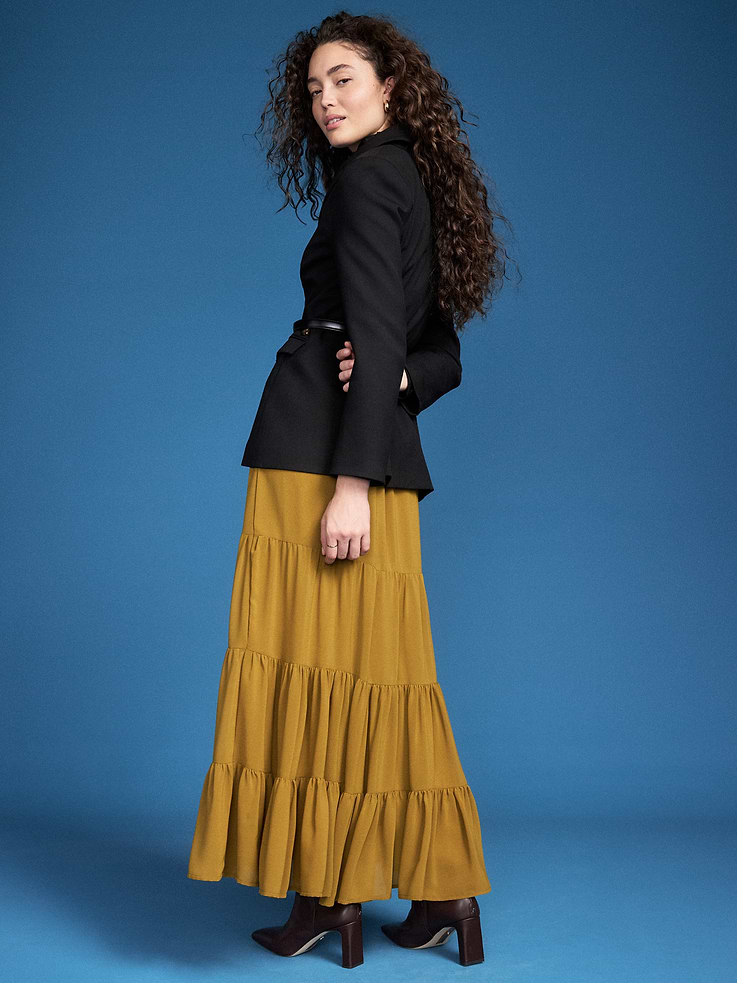 Image 3 of 6, Old Navy x Altuzarra Tiered Swing Maxi Skirt