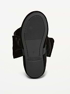 Image 4 of 4, Velvet Bow Ballet Flats for Toddler Girls