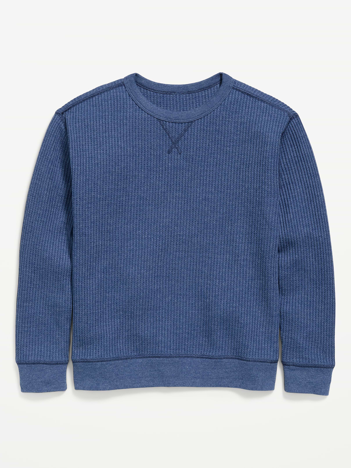 Image 1 of 3, crew neck, long sleeves, select colors feature three-button henley placket, Product #1184469