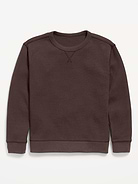 Image 1 of 3, crew neck, long sleeves, select colors feature three-button henley placket, Product #1184469