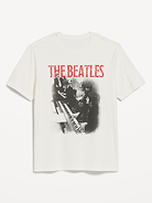 Image 1 of 2, rib-knit crew neck, short sleeves, licensed graphic, ©2026 Apple Corps Ltd. A Beatles TM Product, Product #1188275