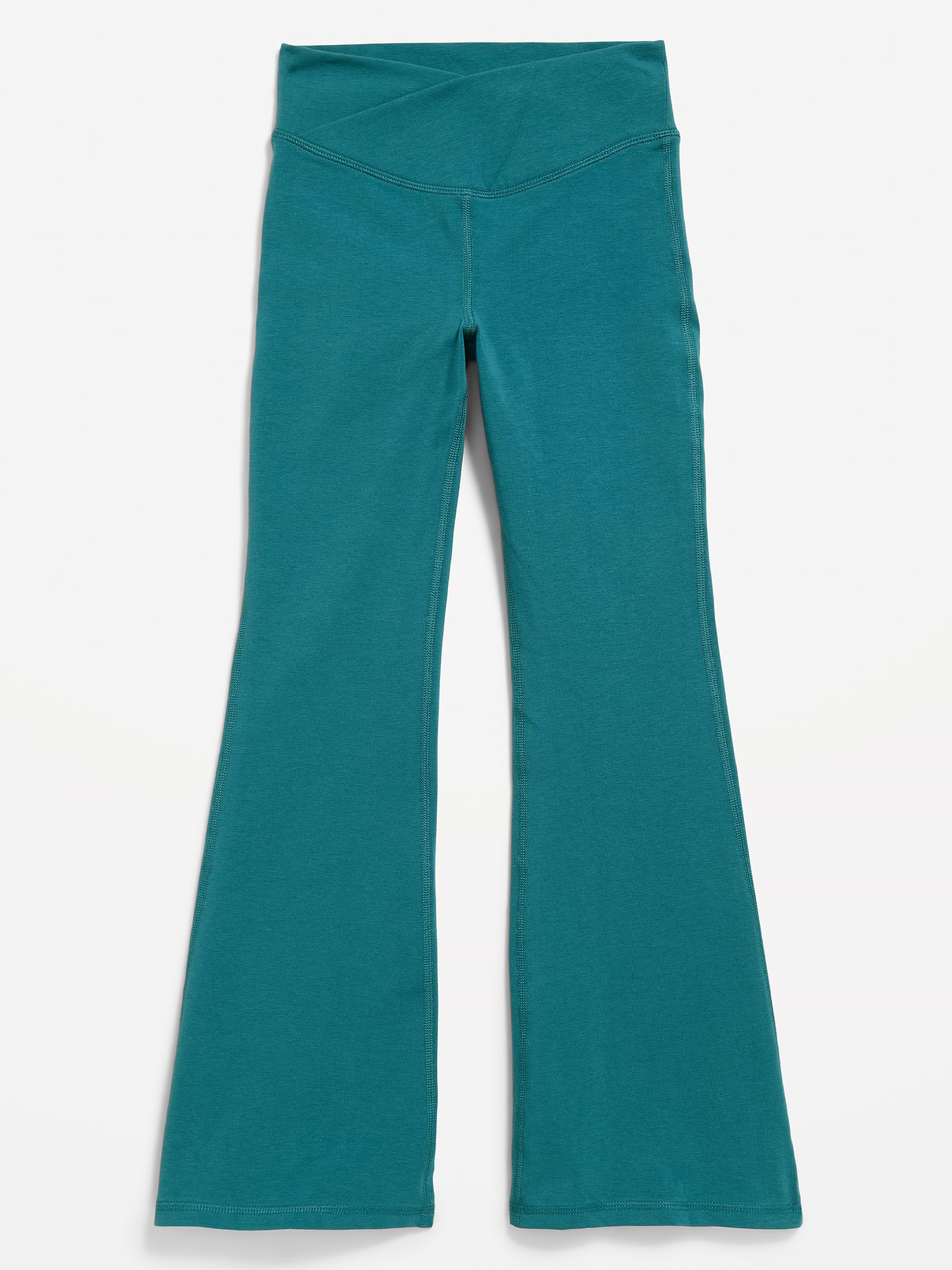 Image 3 de 4, Legging évasé PowerChill à taille haute croisée pour fille