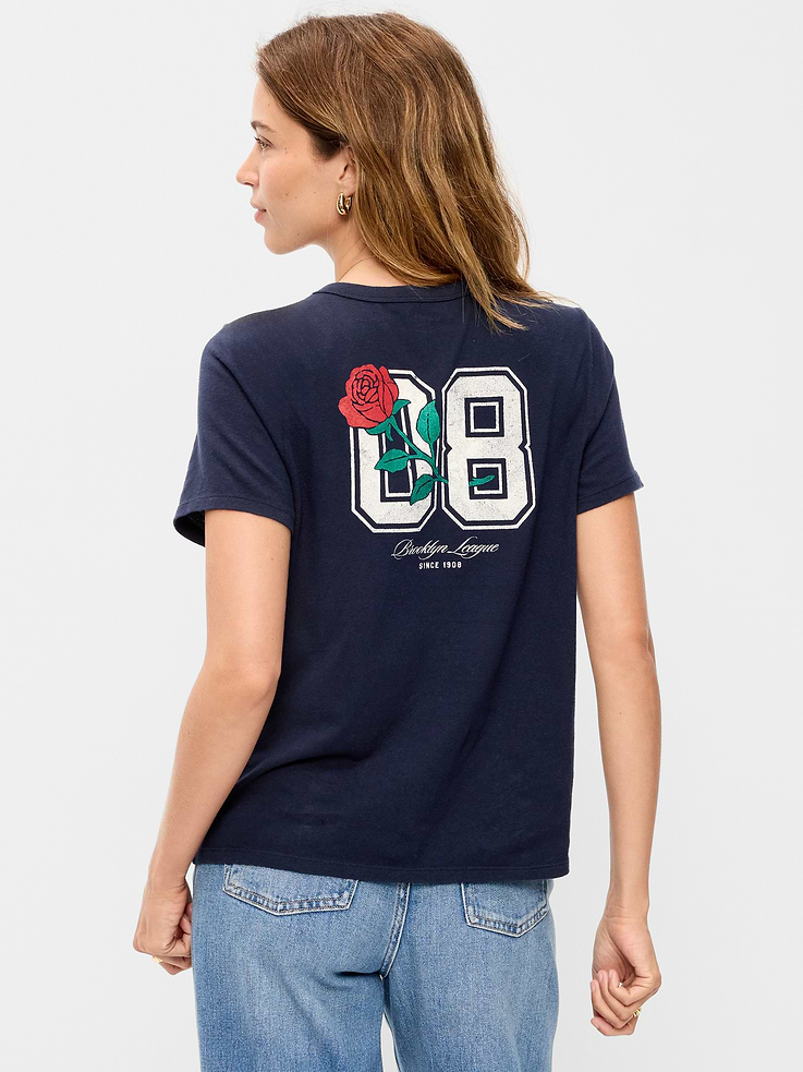 Image 2 of 4, EveryWear Crew-Neck Graphic T-Shirt