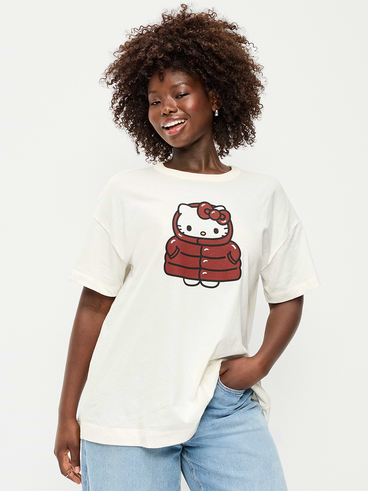 Image 4 of 5, Oversized Tunic Graphic T-Shirt