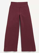 Image 2 de 4, Pantalon PowerChill jambe large à taille haute croisée pour fille