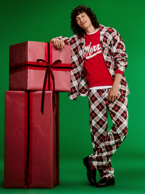 Flannel Pajama Pant Set for Men