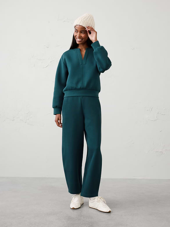 Weekender Split-Neck Sweatshirt