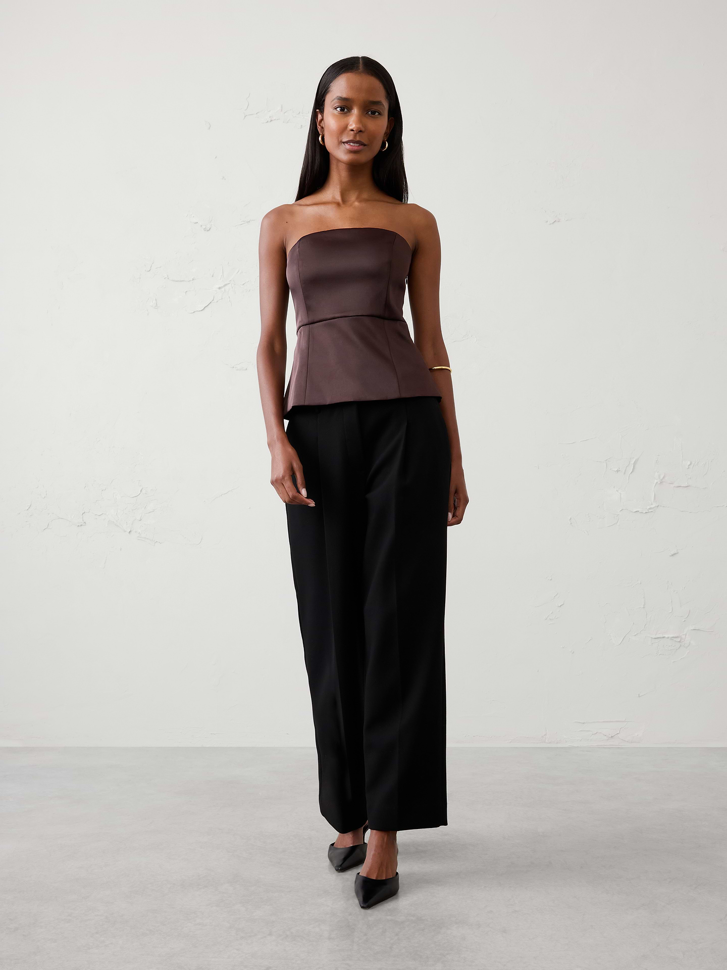 Image 3 of 4, Satin Corset Top
