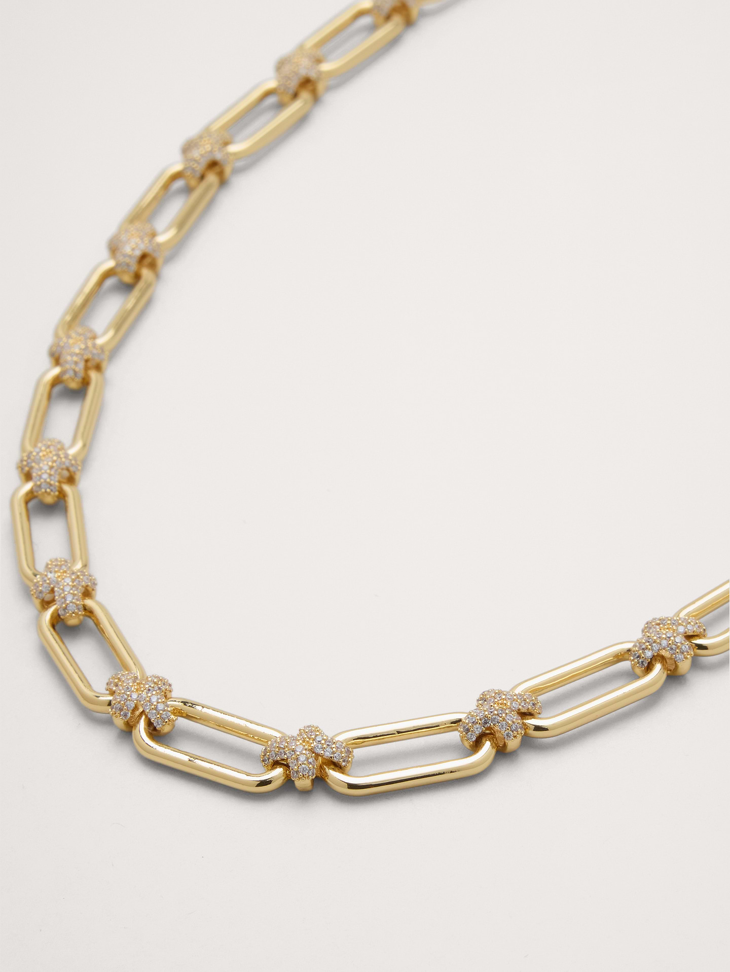Image 2 of 2, Pavé Link Necklace