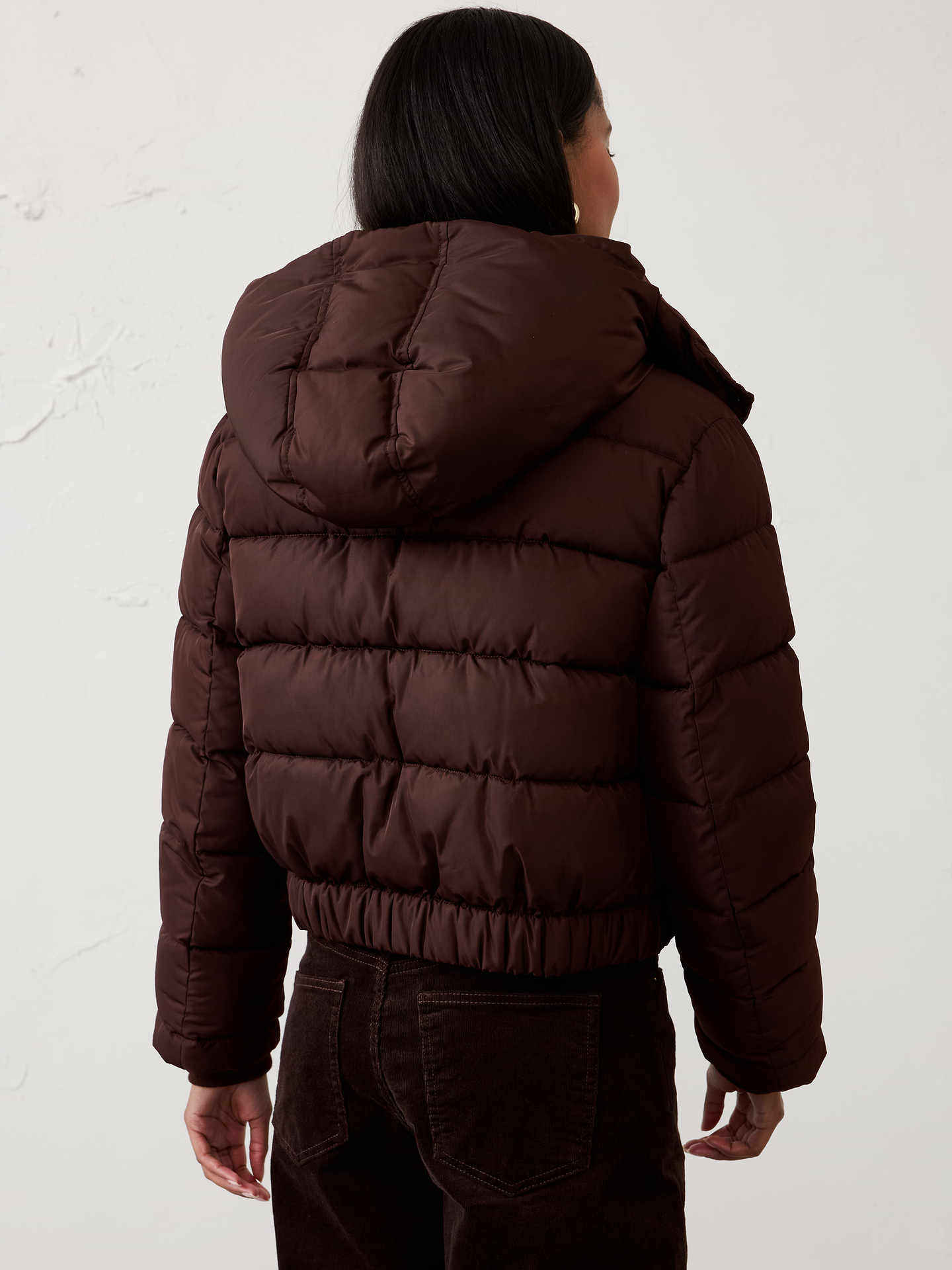 Image 2 of 4, Short Hooded Puffer Jacket