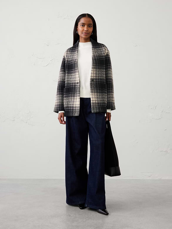 Knit Bouclé Coat