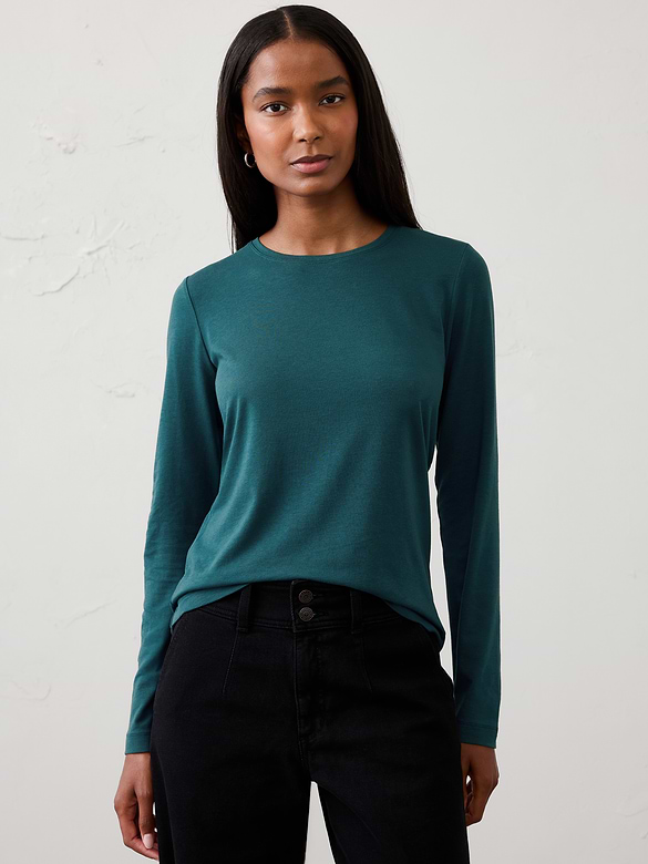 Timeless Long-Sleeve Crew-Neck T-Shirt