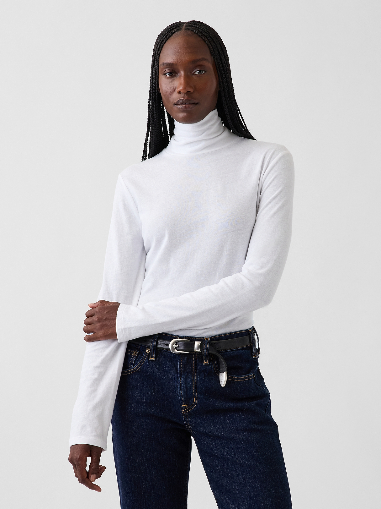 100% Cotton Authentic Turtleneck T-Shirt | Gap