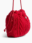 Image 5 of 6, CashSoft Cable-Knit Pouchette