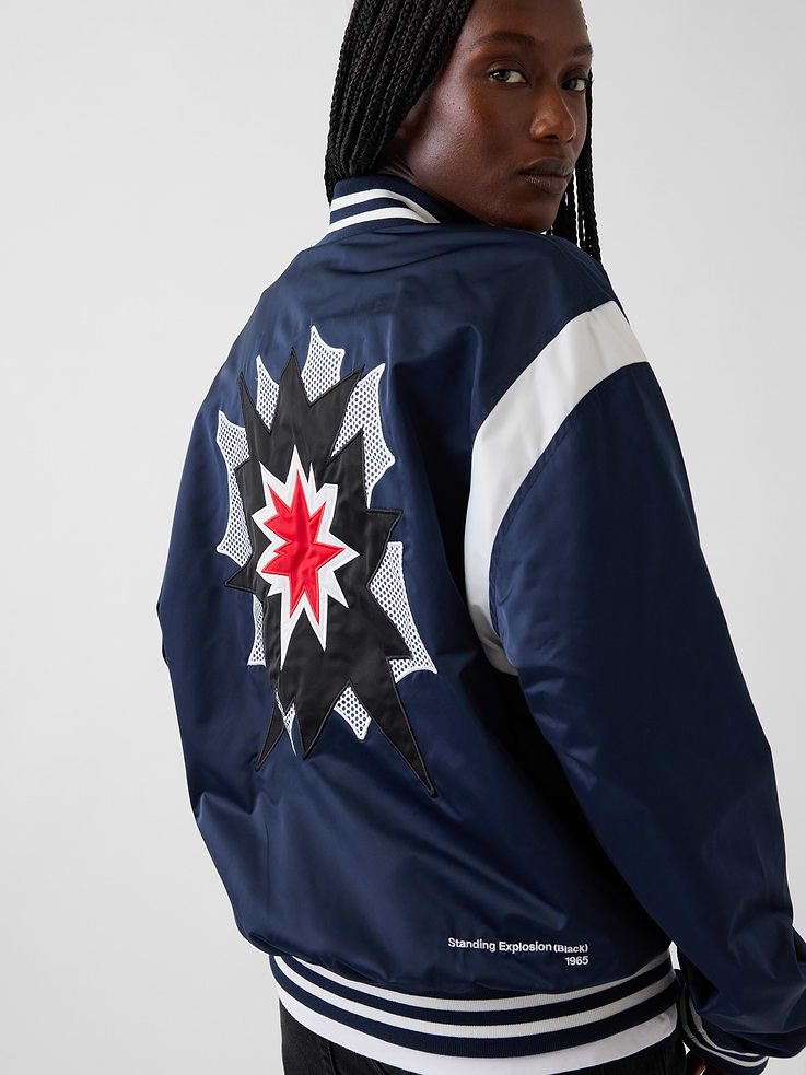 Image 6 of 10, Gap | Lichtenstein | Whitney | Standing Explosion Varsity Jacket