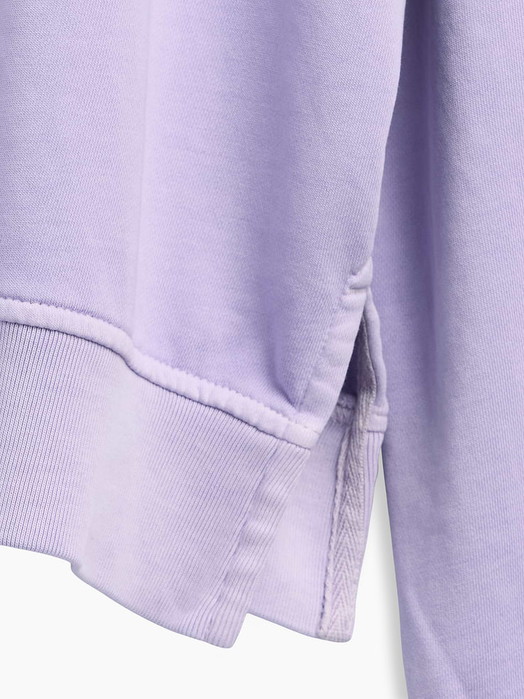 Image 5 of 7, VintageSoft Terry Oversized Wedge Side-Slit Sweatshirt