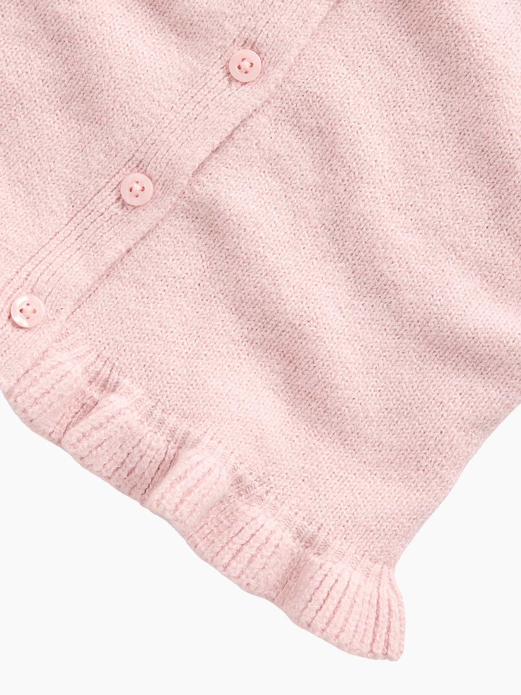 Image 4 of 4, Baby & Toddler CashSoft Ruffle Cardigan Sweater