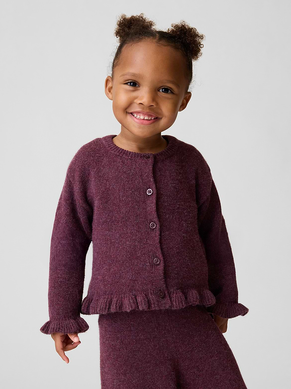 Baby & Toddler CashSoft Ruffle Cardigan Sweater