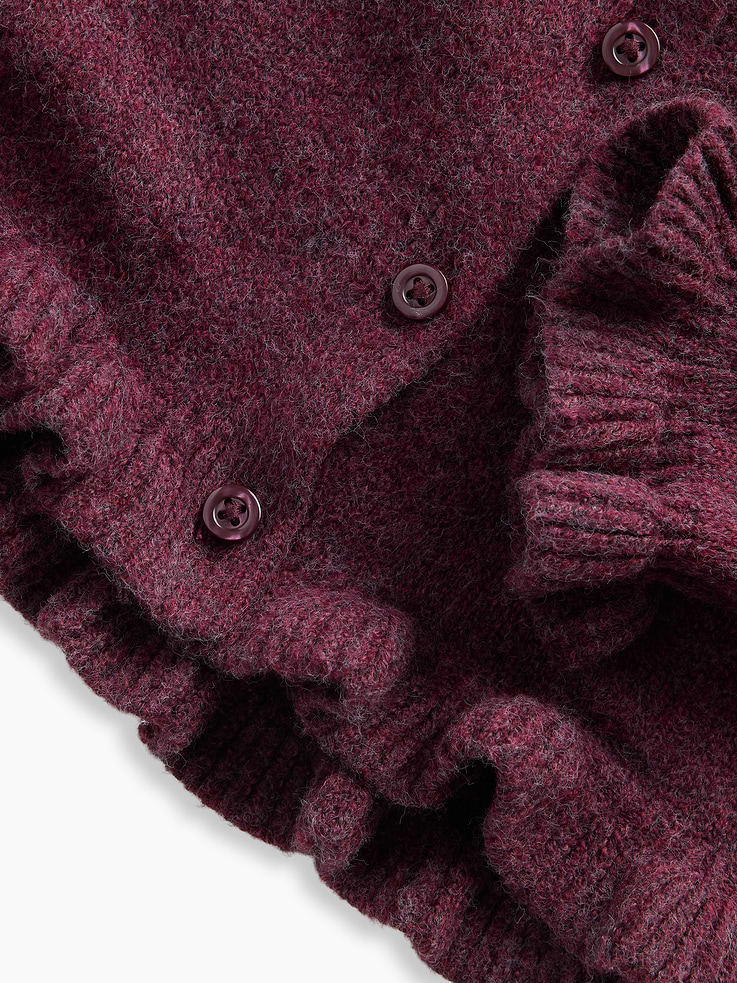 Image 4 of 4, Baby & Toddler CashSoft Ruffle Cardigan Sweater