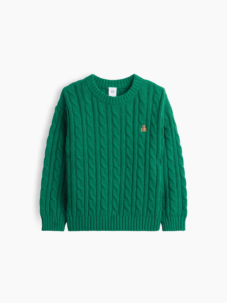 Image 2 of 4, Baby & Toddler CashSoft Cable-Knit Sweater