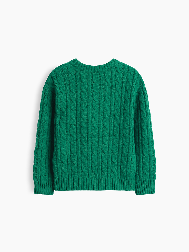 Image 3 of 4, Baby & Toddler CashSoft Cable-Knit Sweater