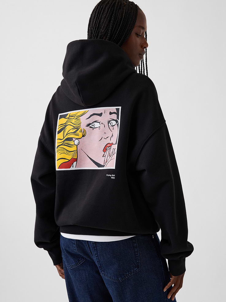 Image 5 of 10, Gap | Lichtenstein | Whitney | Crying Girl Extra Heavyweight Hoodie