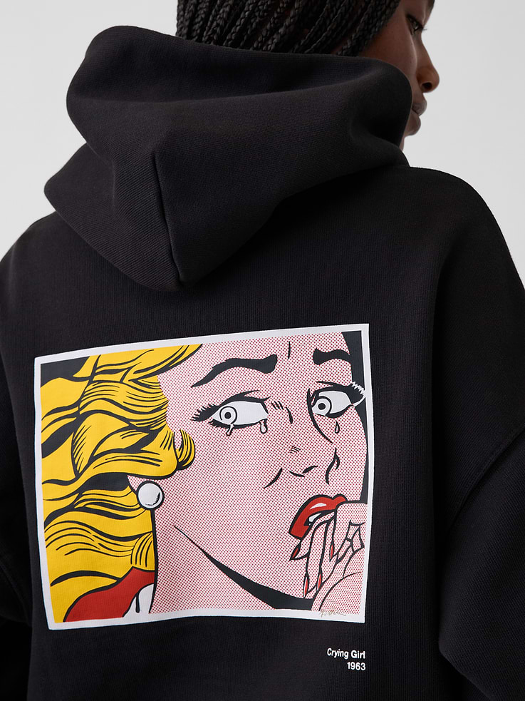 Image 6 of 10, Gap | Lichtenstein | Whitney | Crying Girl Extra Heavyweight Hoodie