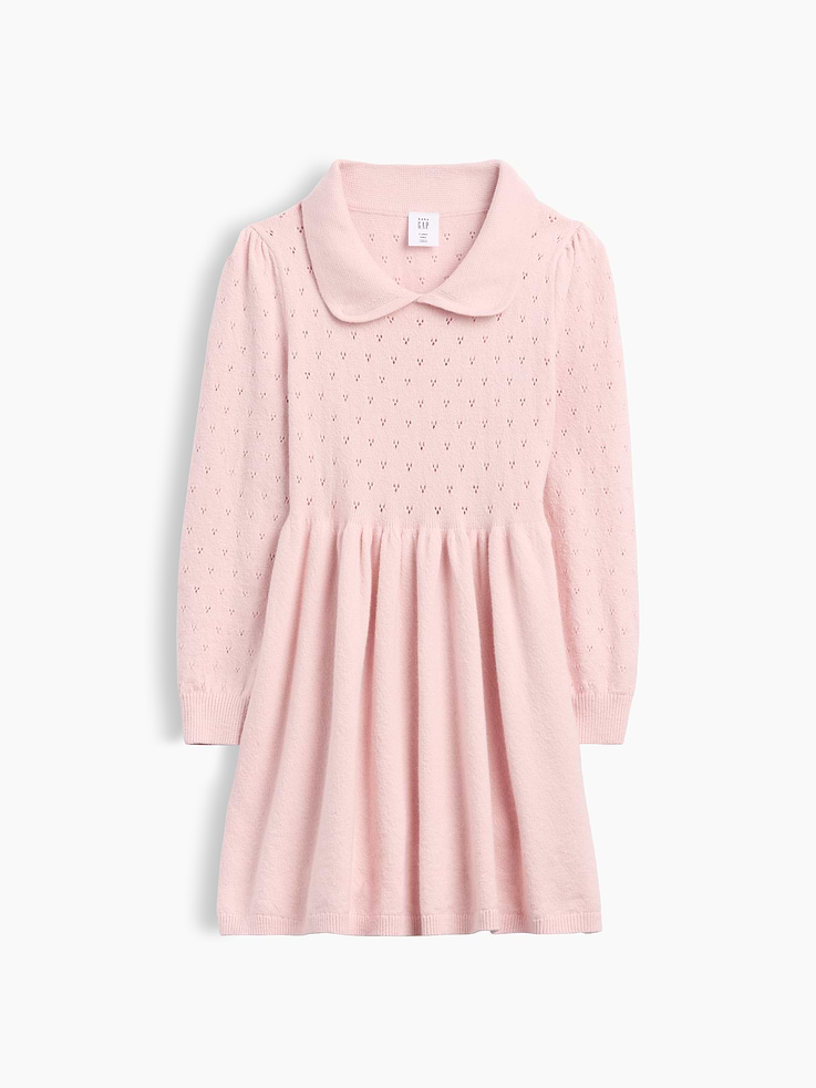Image 2 of 3, Baby & Toddler CashSoft Collared Dress