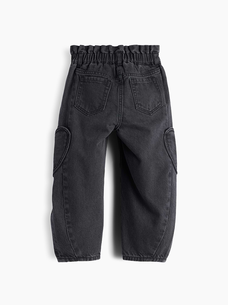 Image 3 of 3, Baby & Toddler Heart Pocket Horseshoe Jeans