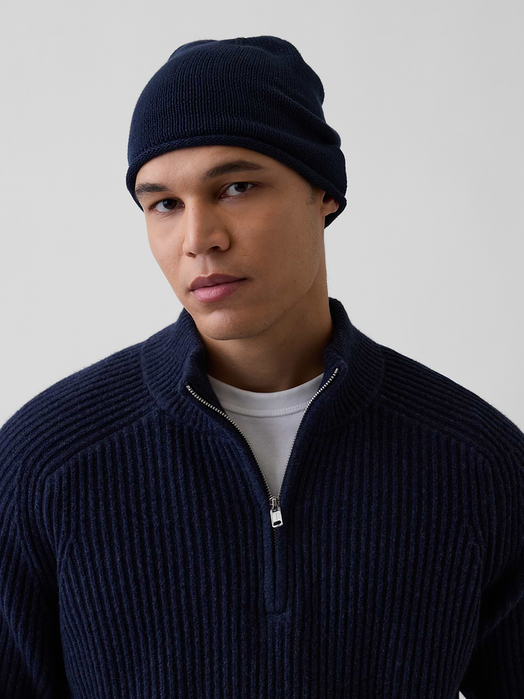 Image 2 of 3, 100% Cotton Beanie