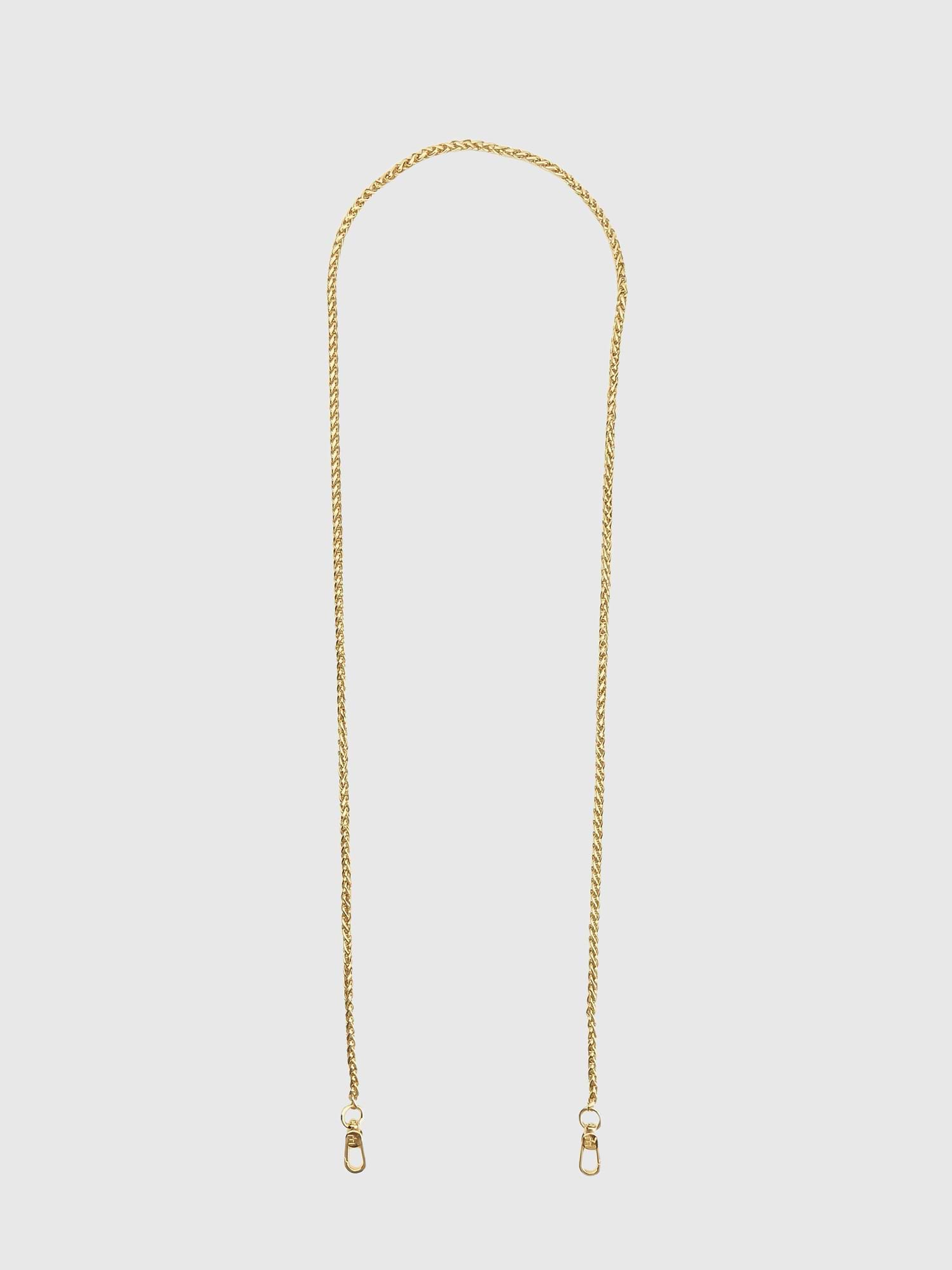 Image 1 of 2, Sleek, chic, and endlessly functional, the Goldi Round Chain Crossbody keeps your phone protected and beautifully adorned in a warm gold finish., Universal Phone Hitch required to attach to your phone case, sold separately., THE CAEP in no way guarantees the integrity of your smartphone when using this strap.