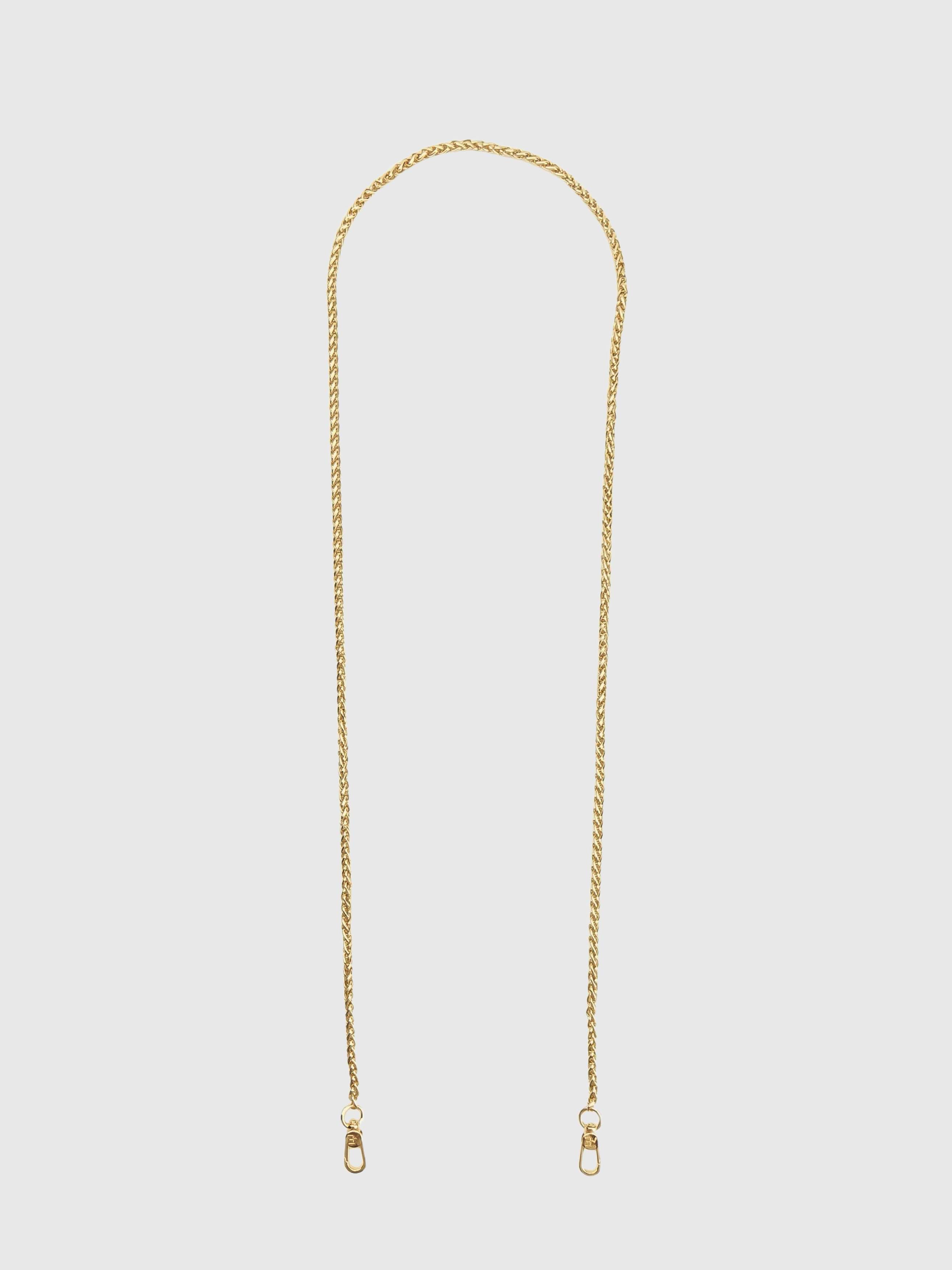 Image 1 of 2, Sleek, chic, and endlessly functional, the Goldi Round Chain Crossbody keeps your phone protected and beautifully adorned in a warm gold finish., Universal Phone Hitch required to attach to your phone case, sold separately., THE CAEP in no way guarantees the integrity of your smartphone when using this strap.