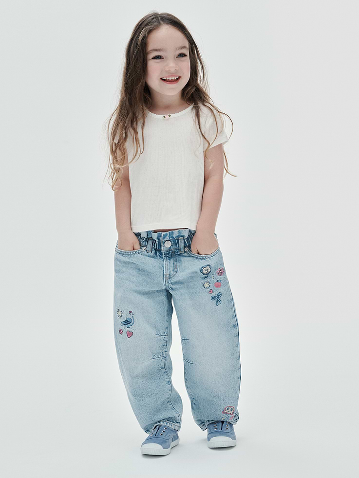 Image 3 of 3, Baby & Toddler Pointelle Rib T-Shirt