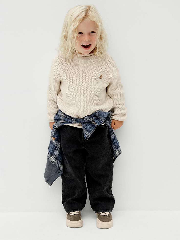 Image 4 of 4, Baby & Toddler Pull-On Baggy Jeans