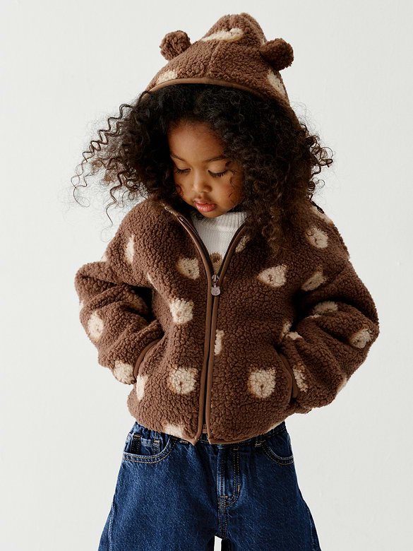 Baby & Toddler Sherpa Bear Zip Hoodie